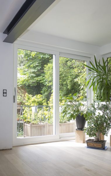 baie coulissante en bois sur mesure