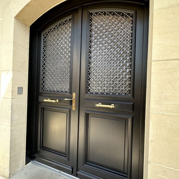 porte bois traditionnelle grille