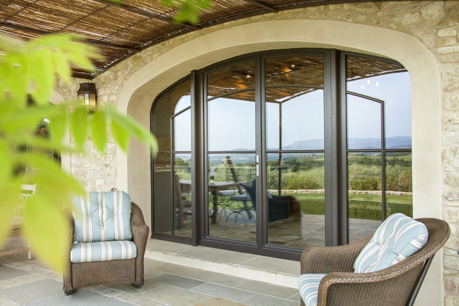 Portes fenetres baie vitrée en bois