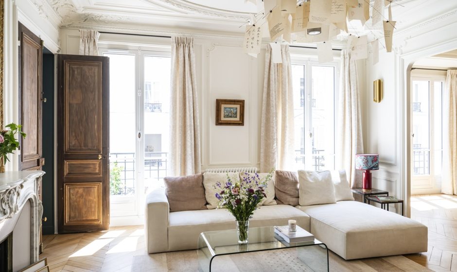 Fenêtres bois dans un appartement du quartier latin