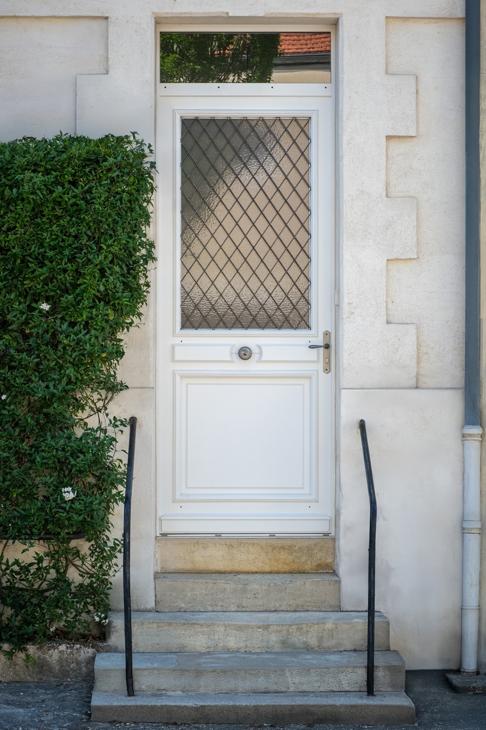 Porte d'entrée avec grille Reine