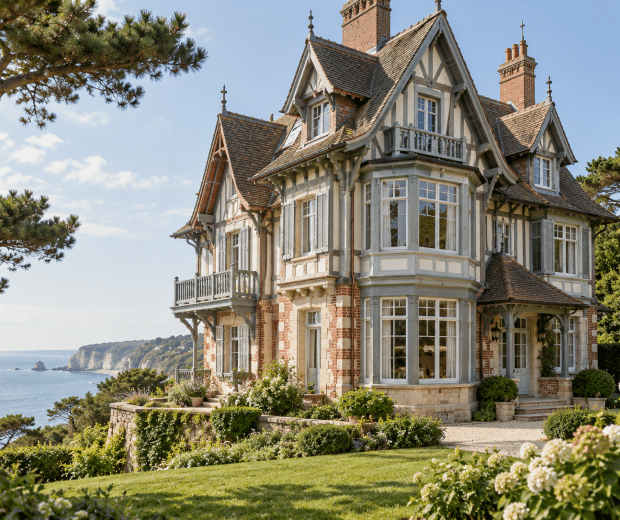 Villa Belle epoque avec menuiseries bois